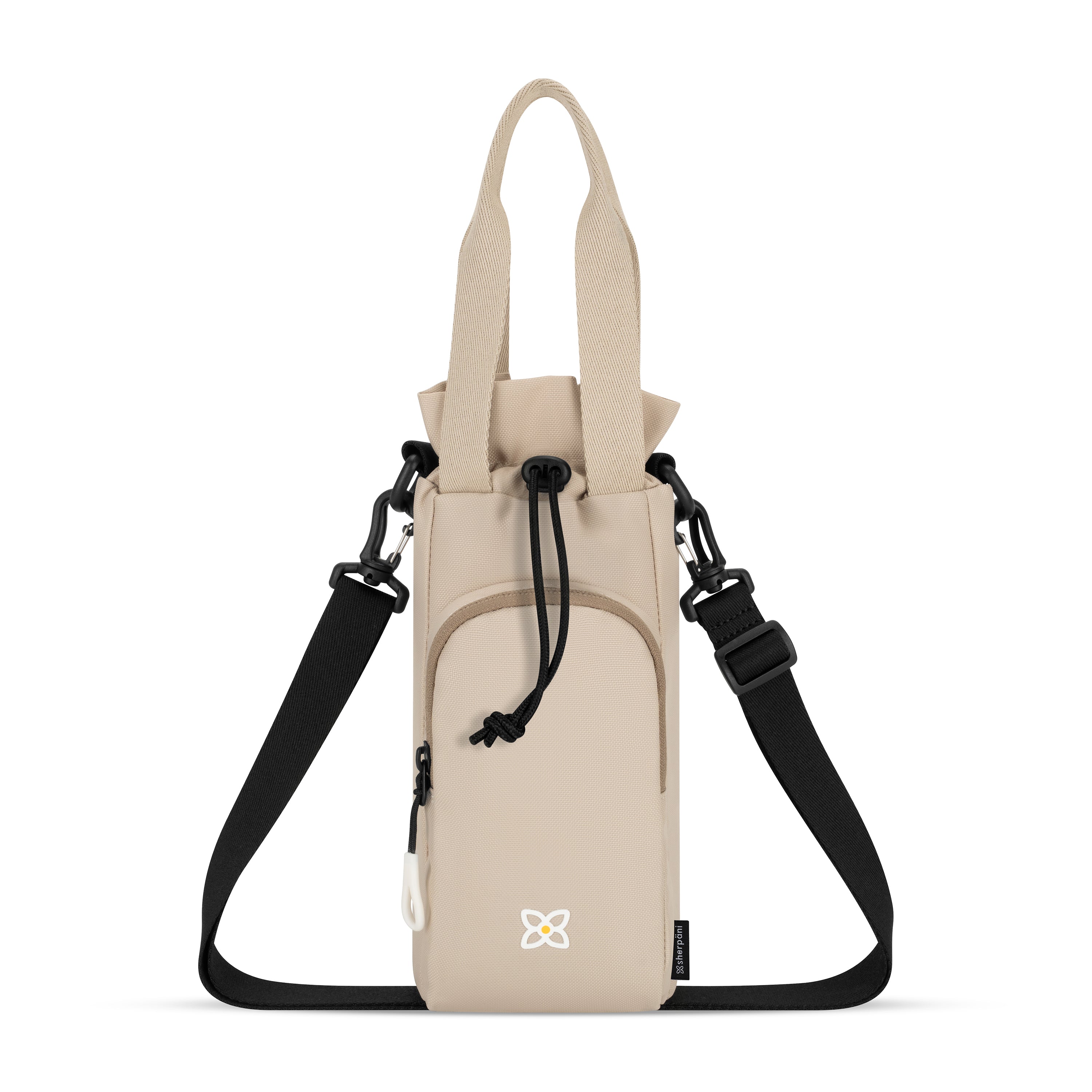 Sherpani Izzie Water Bottle Crossbody con leche