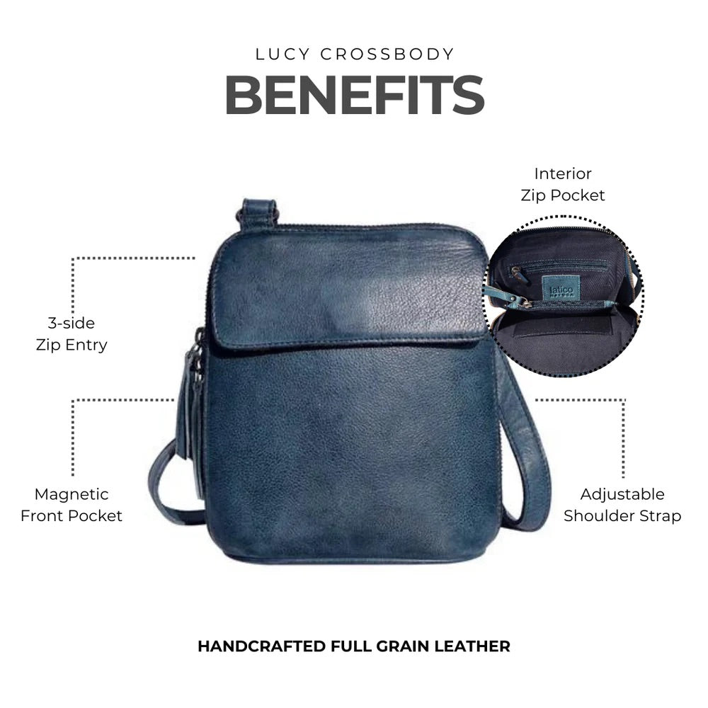 Latico Lucy Crossbody black leather