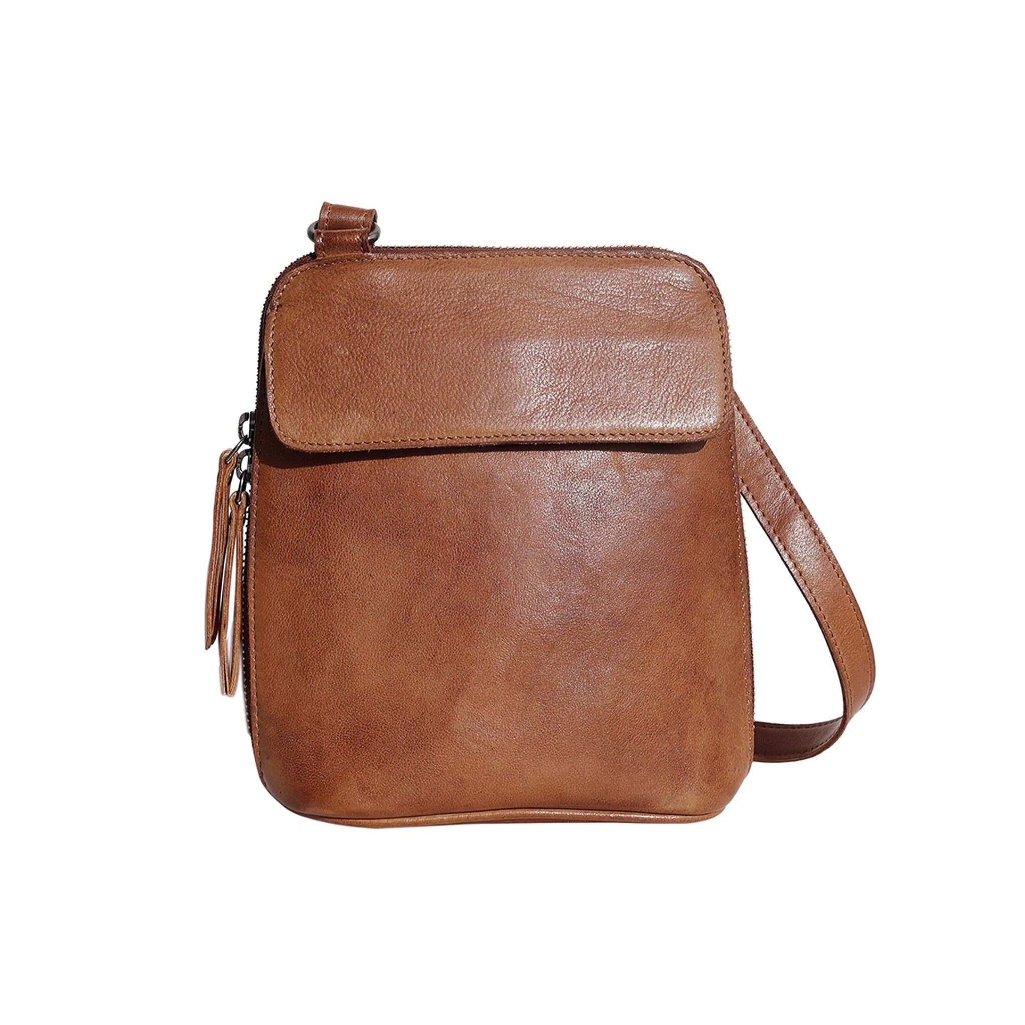Latico Lucy Crossbody cognac leather