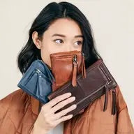 Latico Andi Wallet eggplant leather