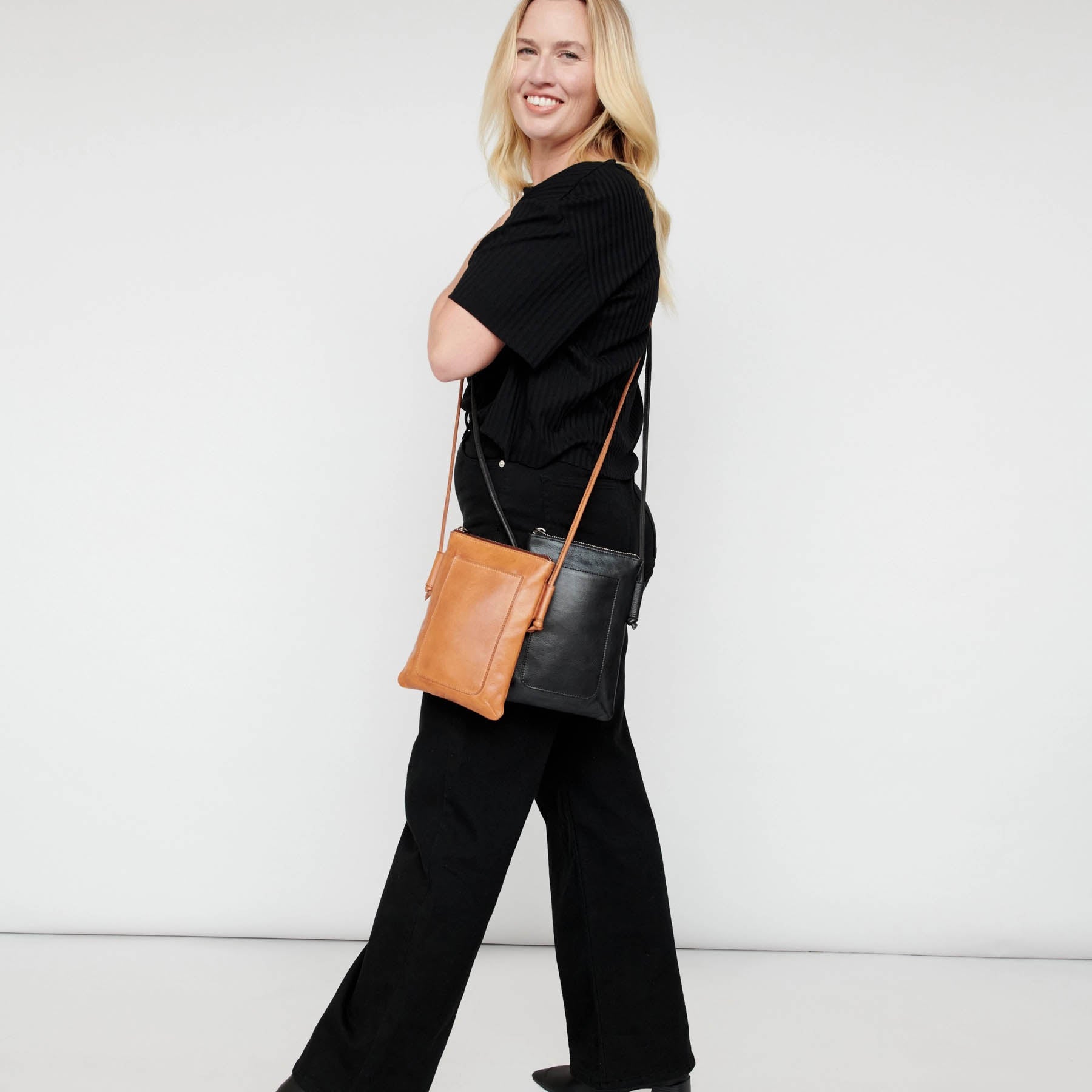 Latico Miller Crossbody brown leather