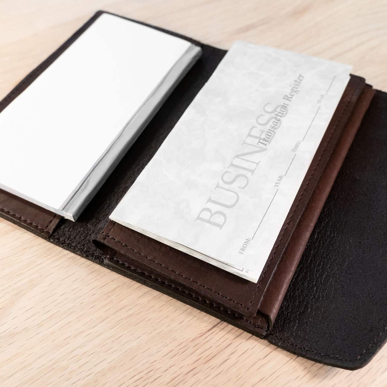 Buffalo Billfold Company Women's Envelope Clutch Wallet brown leather