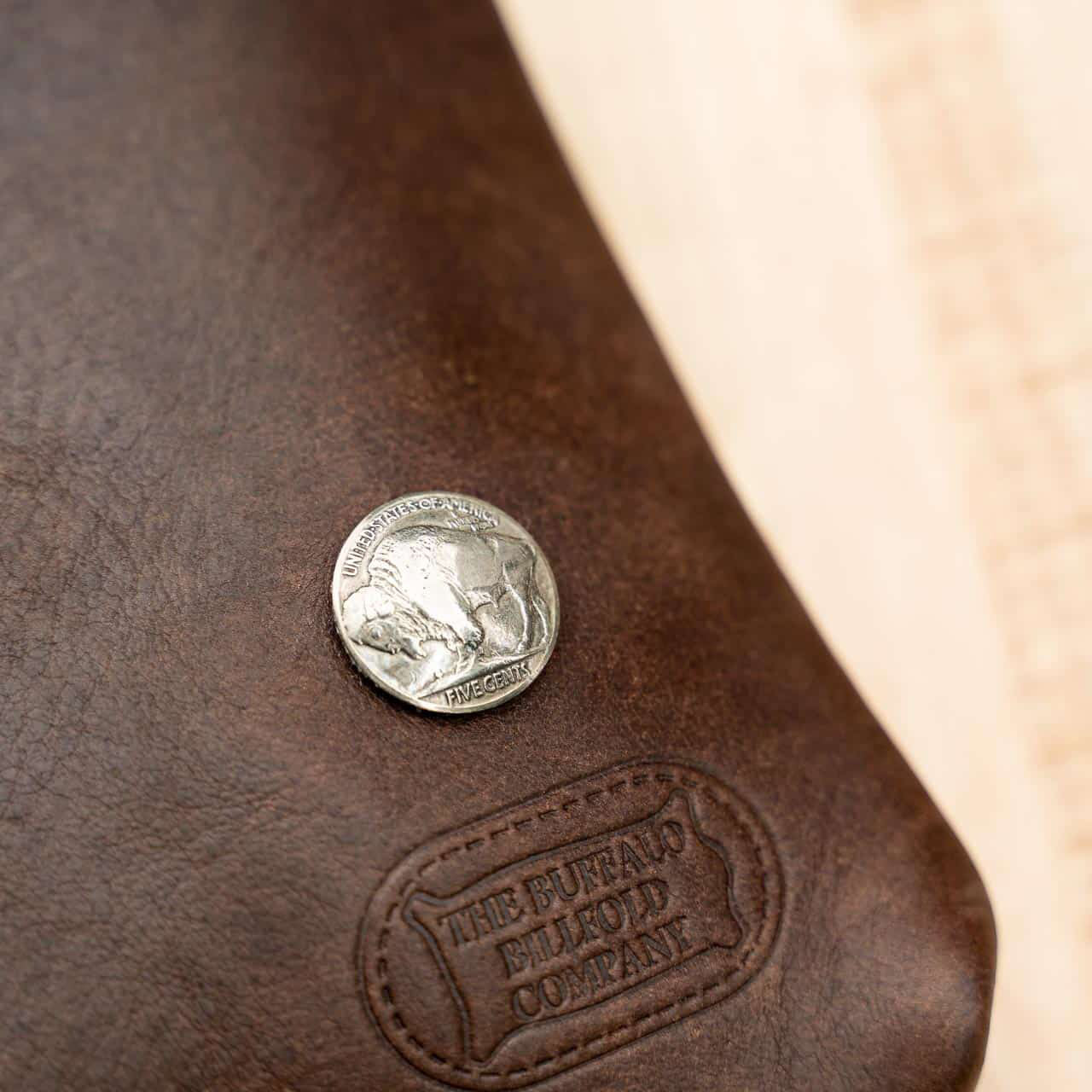 Buffalo Billfold Company Travel Purse brown leather