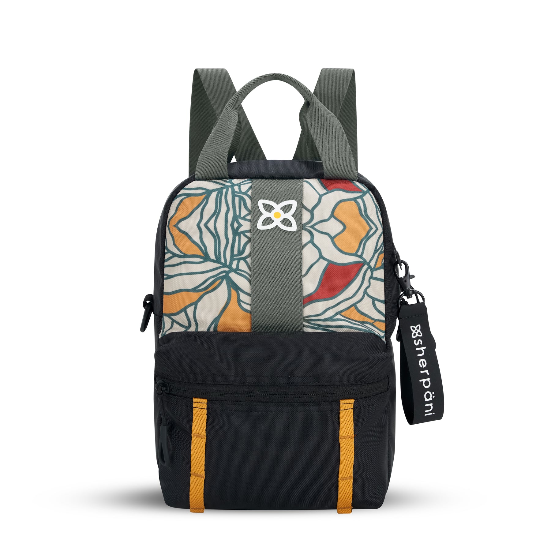 Sherpani Logan Mini Backpack/Crossbody fiori