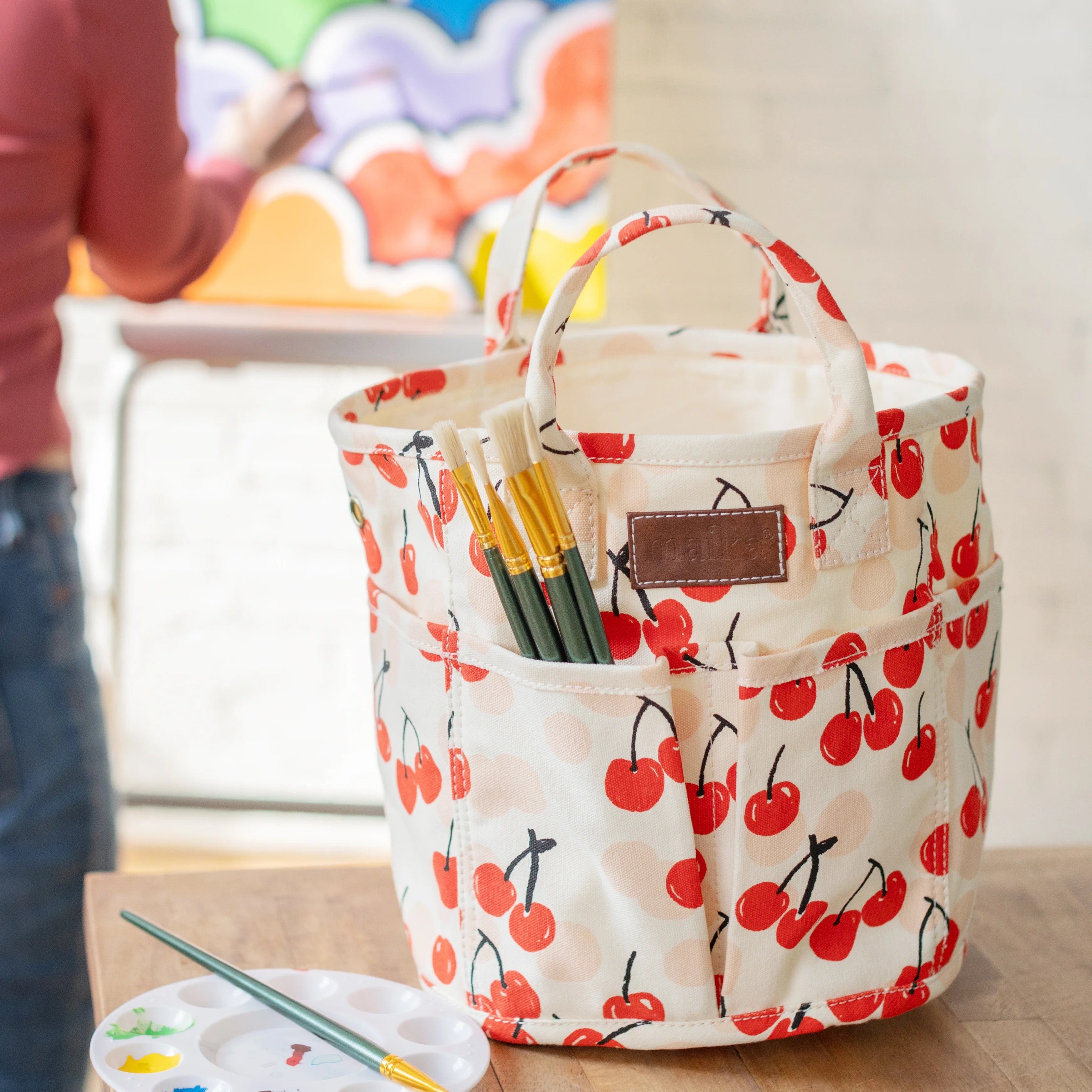 Maika Project Tote cherries