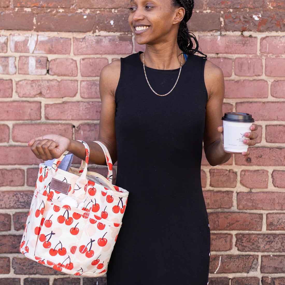 Maika Project Tote cherries