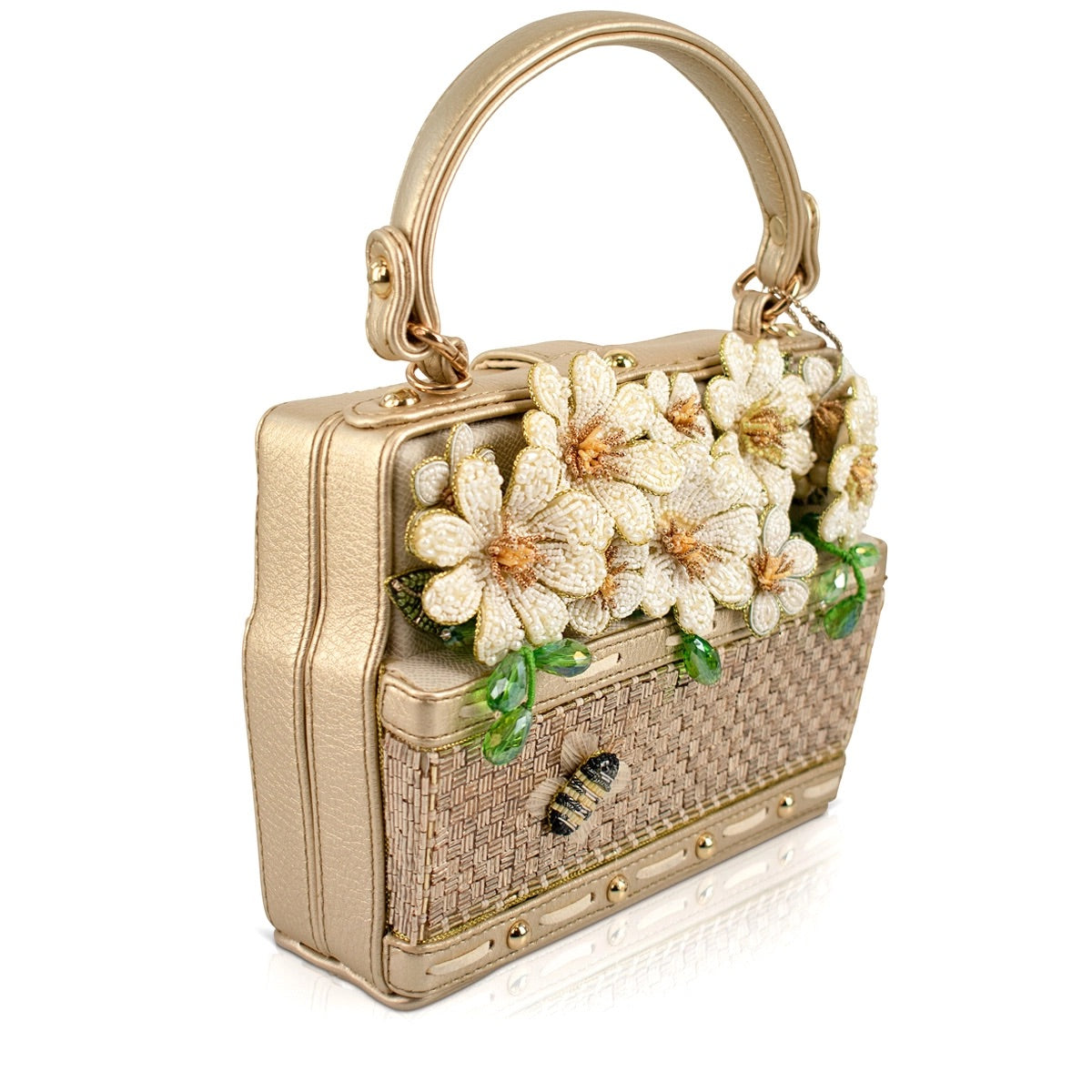 Mary Frances Basket of Sunshine Top Handle Handbag