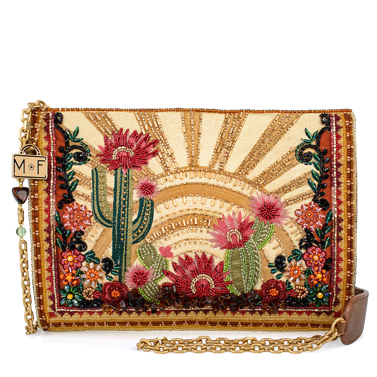 Mary Frances Desert Sunrise Crossbody Clutch