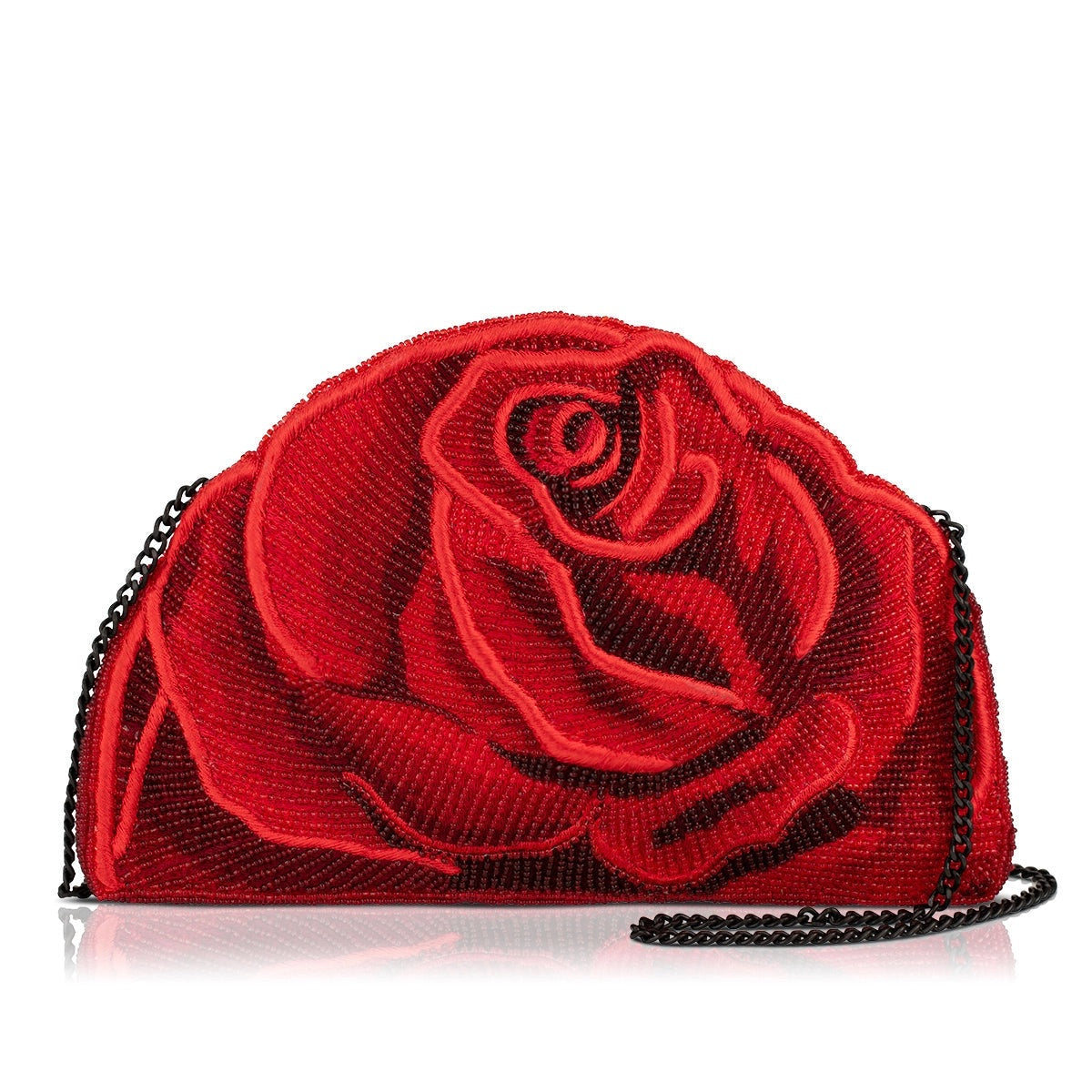 Mary Frances Petal Passion Crossbody Clutch Handbag