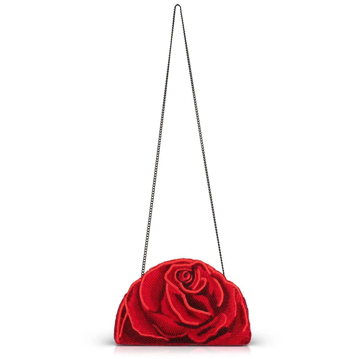Mary Frances Petal Passion Crossbody Clutch Handbag
