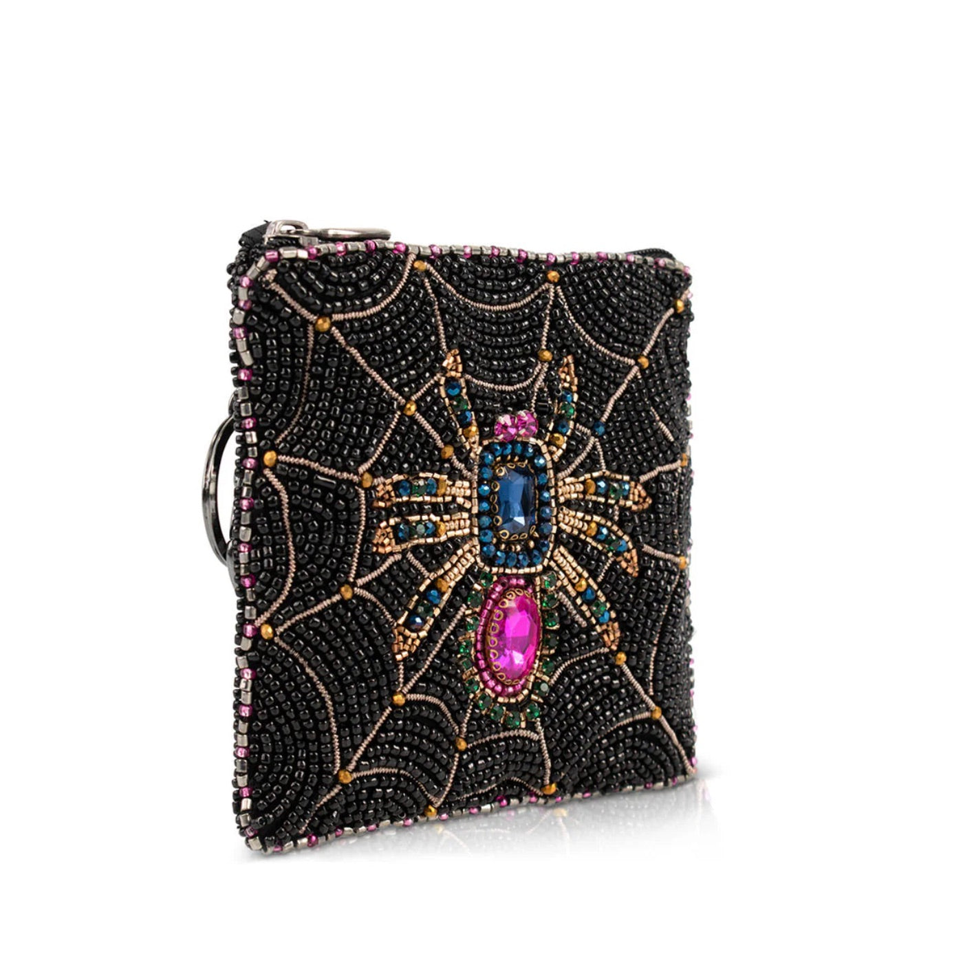 Mary Frances Crystal Web Coin Purse