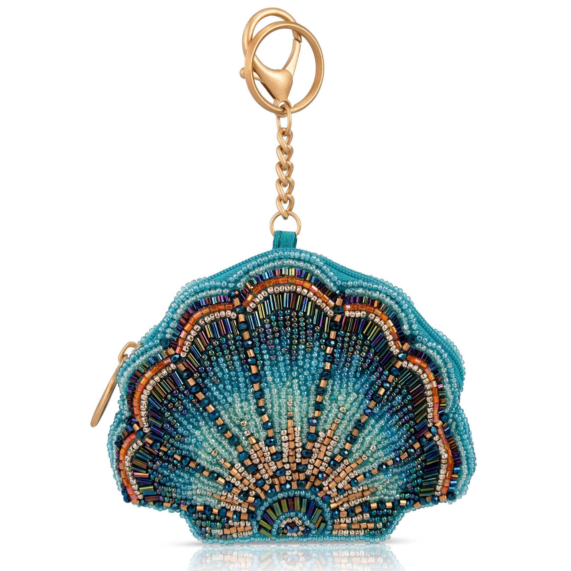 Mary Frances Blue Cove Coin Purse/Key Fob Bag Charm