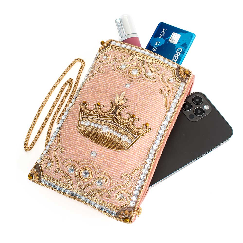 Mary Frances Crowned Jewel Crossbody Phone Bag