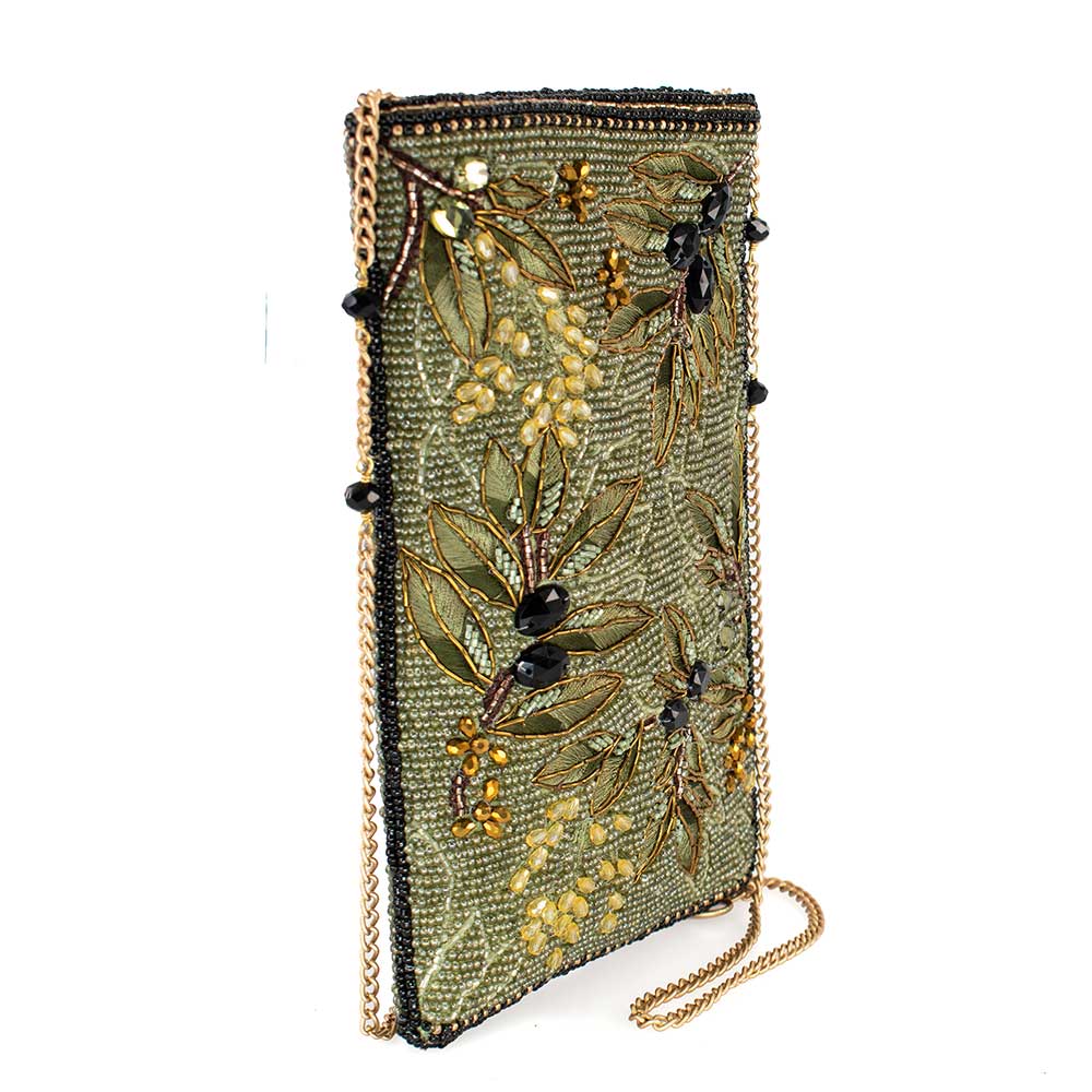 Mary Frances Olive Branch Crossbody Phone Bag