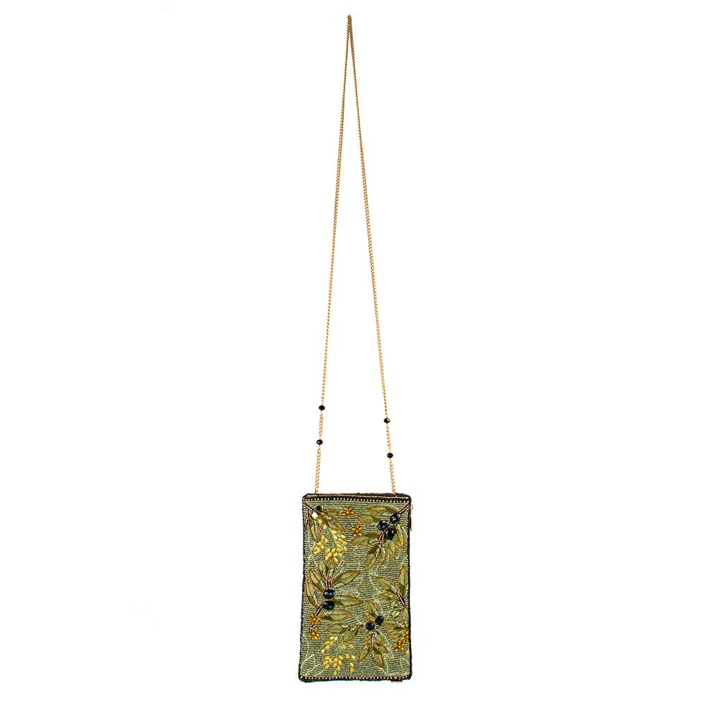 Mary Frances Olive Branch Crossbody Phone Bag