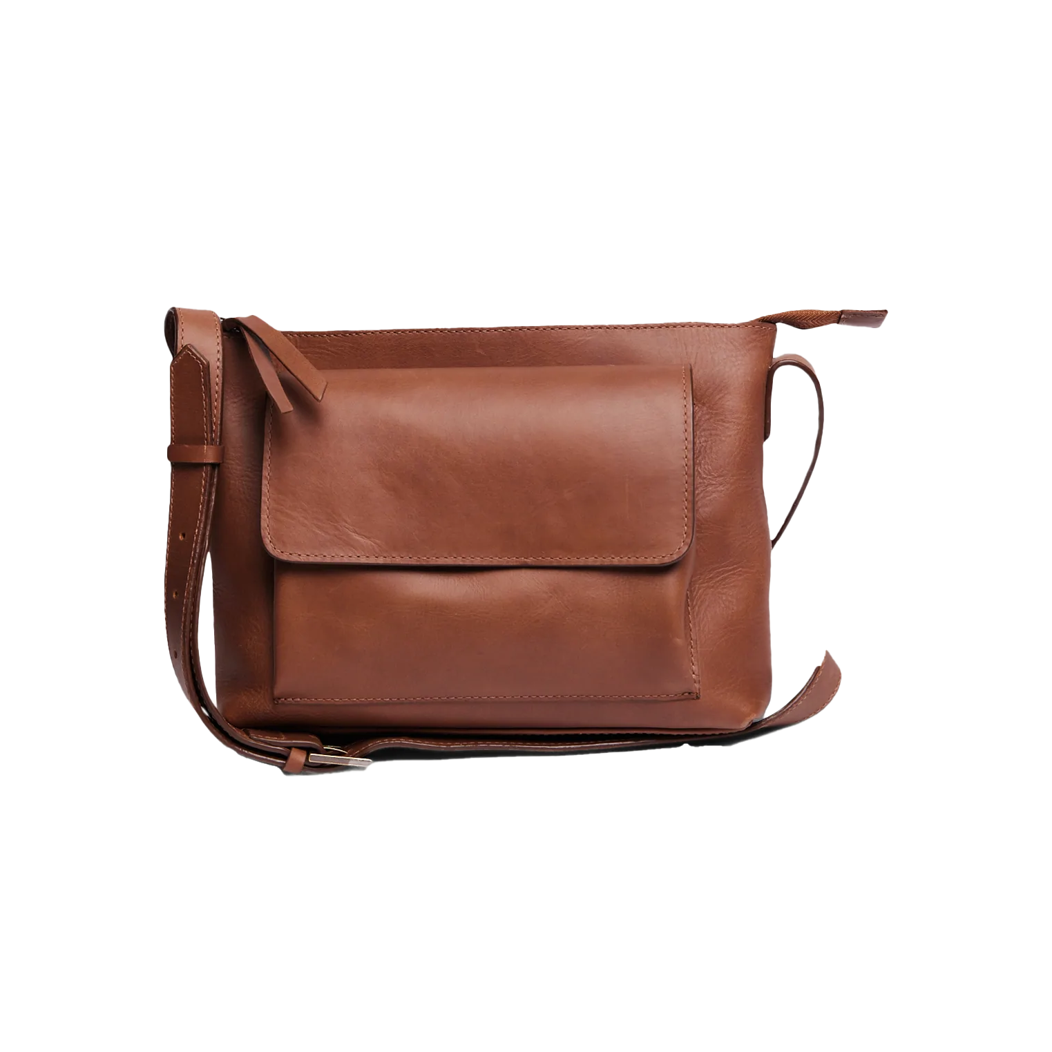 Able Olivia Crossbody whiskey leather