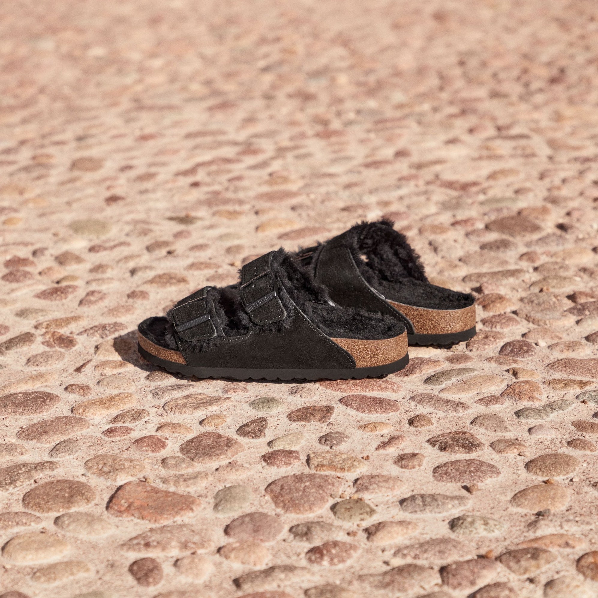 Birkenstock Arizona Shearling black suede/black shearling