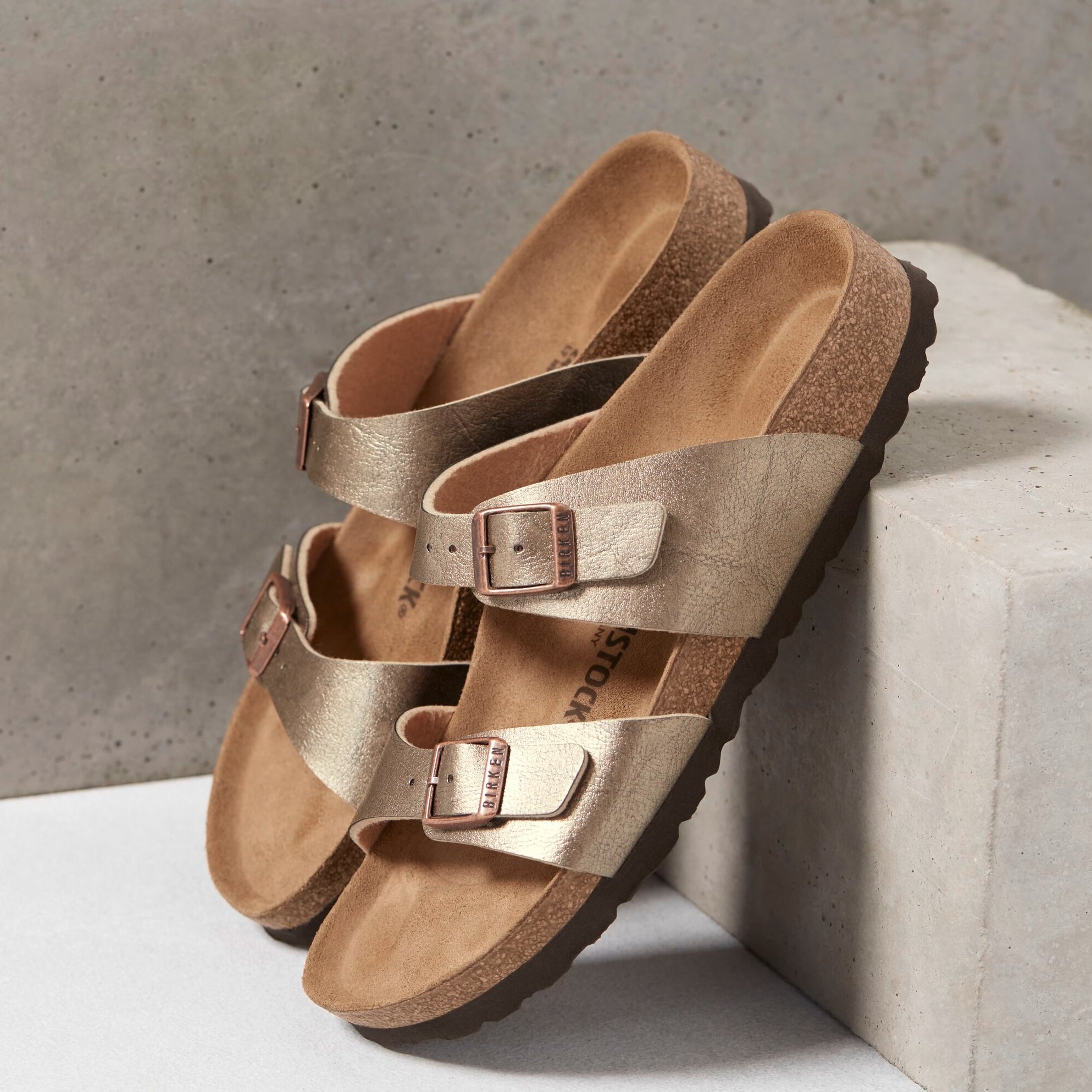 Birkenstock Sydney graceful taupe Birko-Flor