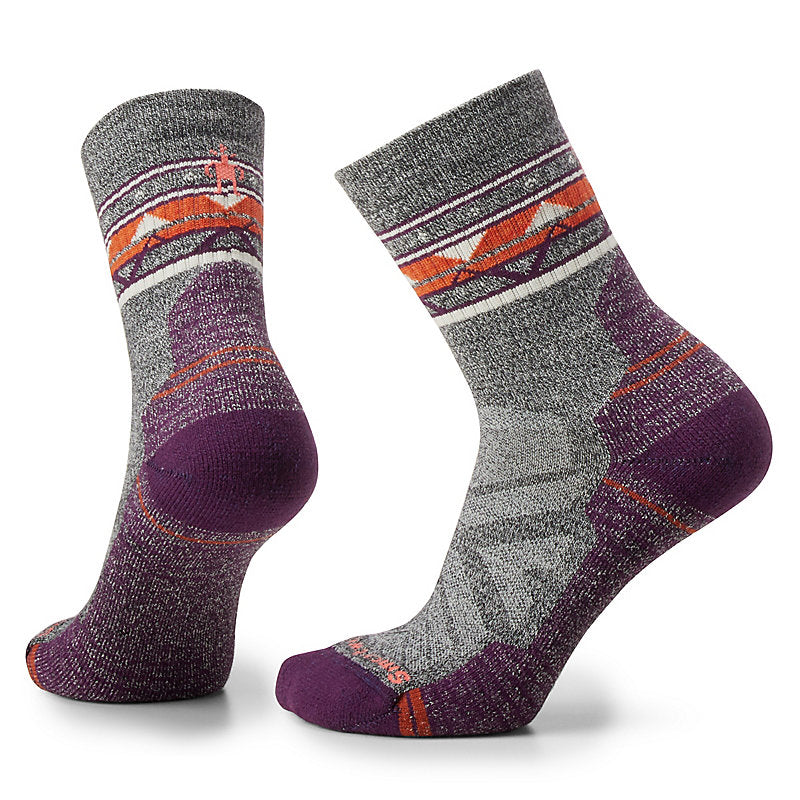 Smartwool Women's Hike Light Cushion Zig Zag Valley Mid Crew ash/charcoal