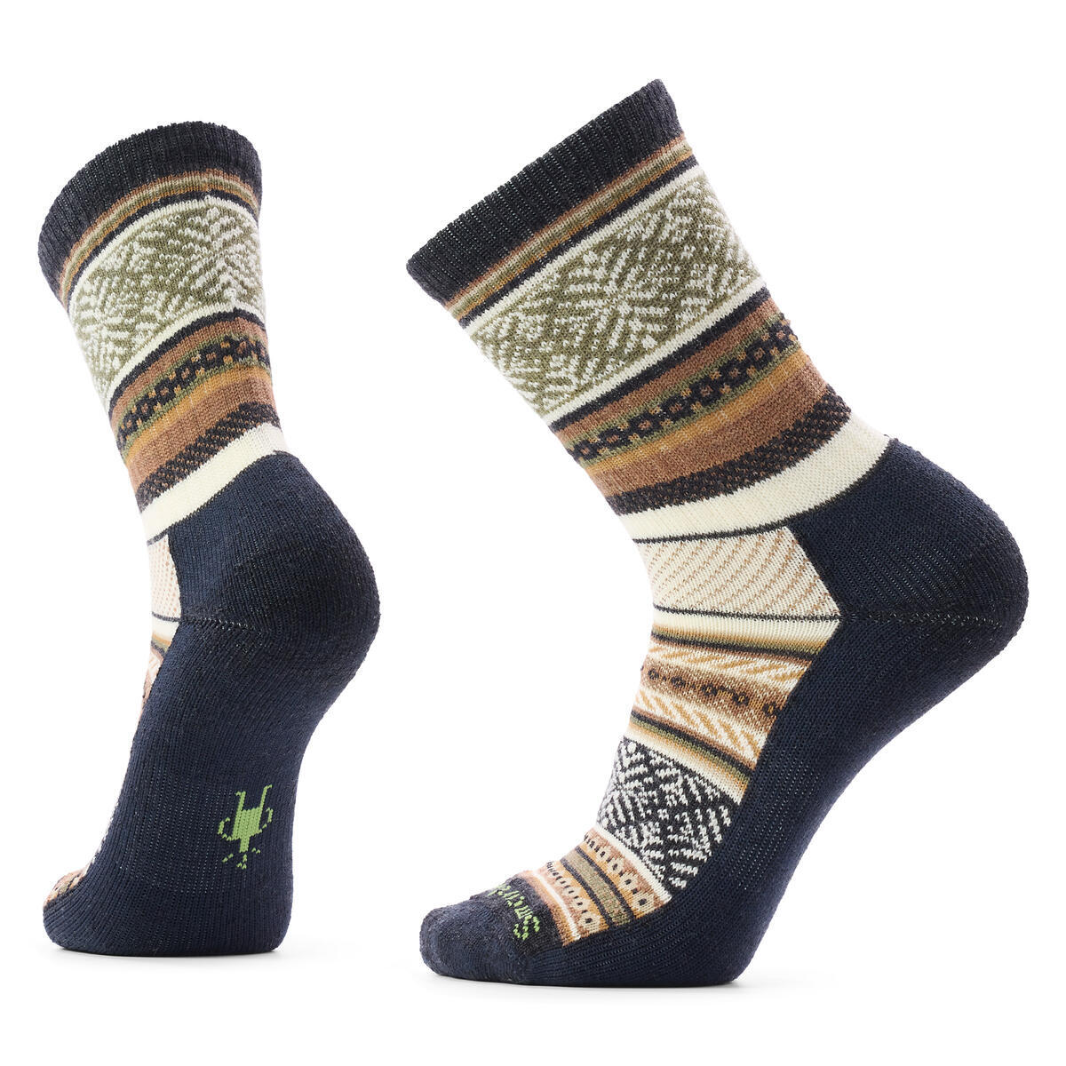 Smartwool Everyday Light Cushion Cozy Fair Isle Sweater Crew charcoal