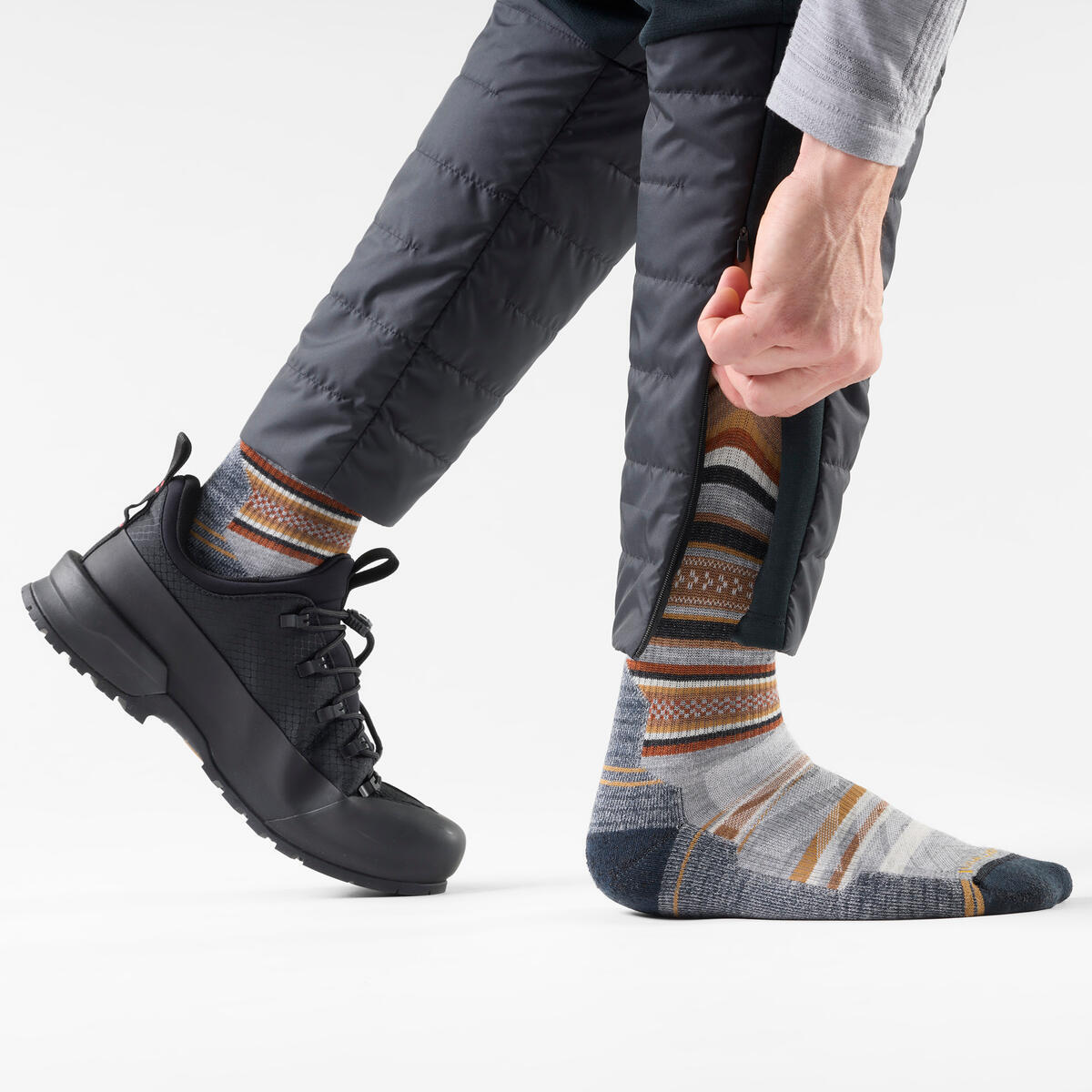 Smartwool Hike Light Cushion Panorama Crew light gray