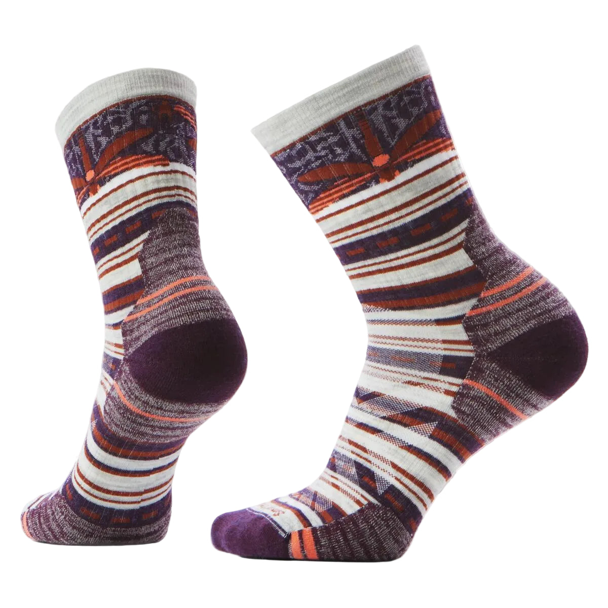 Smartwool Women's Hike Targeted Cushion Dragon Stitch Mid Crew ash