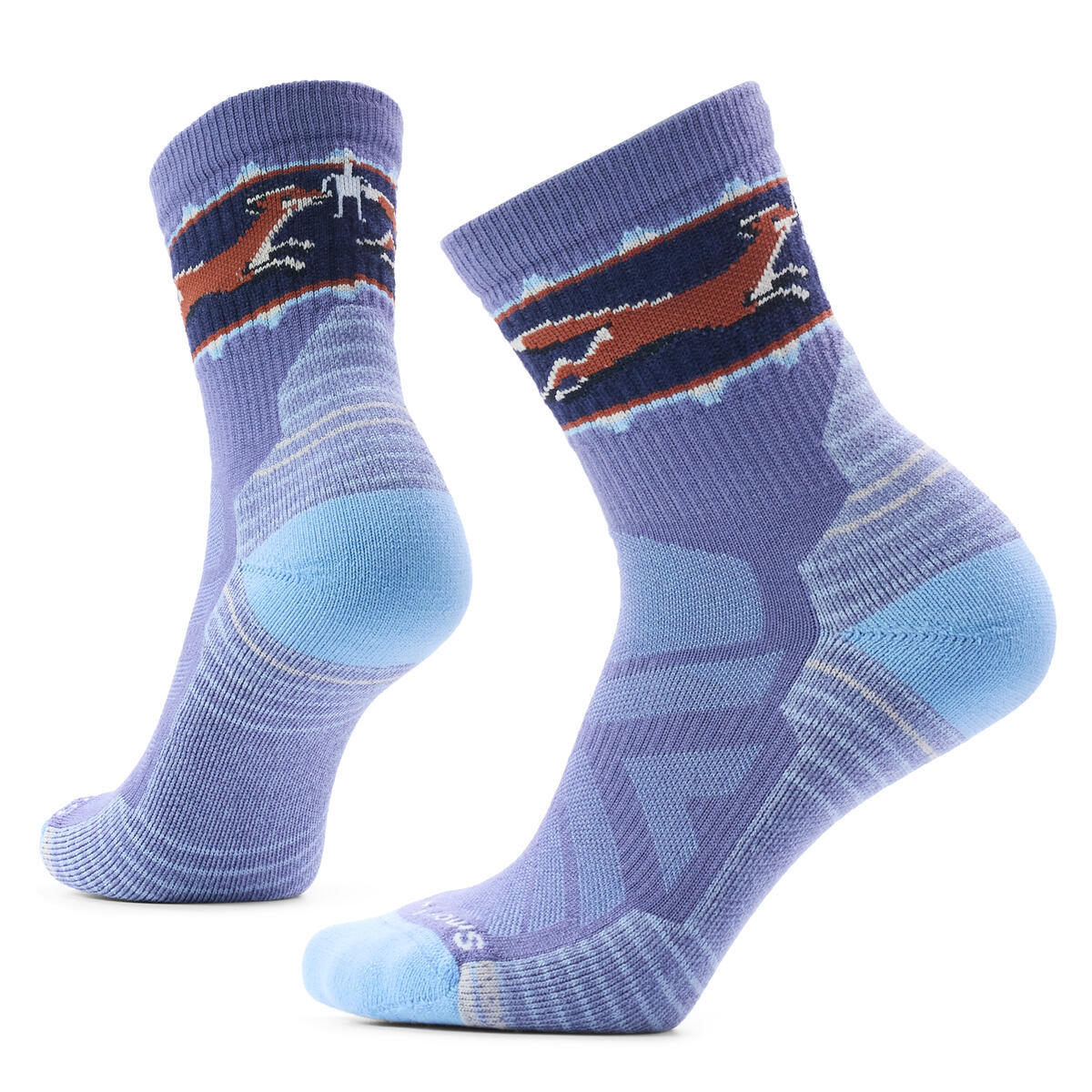 Smartwool Women's Hike Light Cushion Fox Meadow Mid Crew nightfall blue