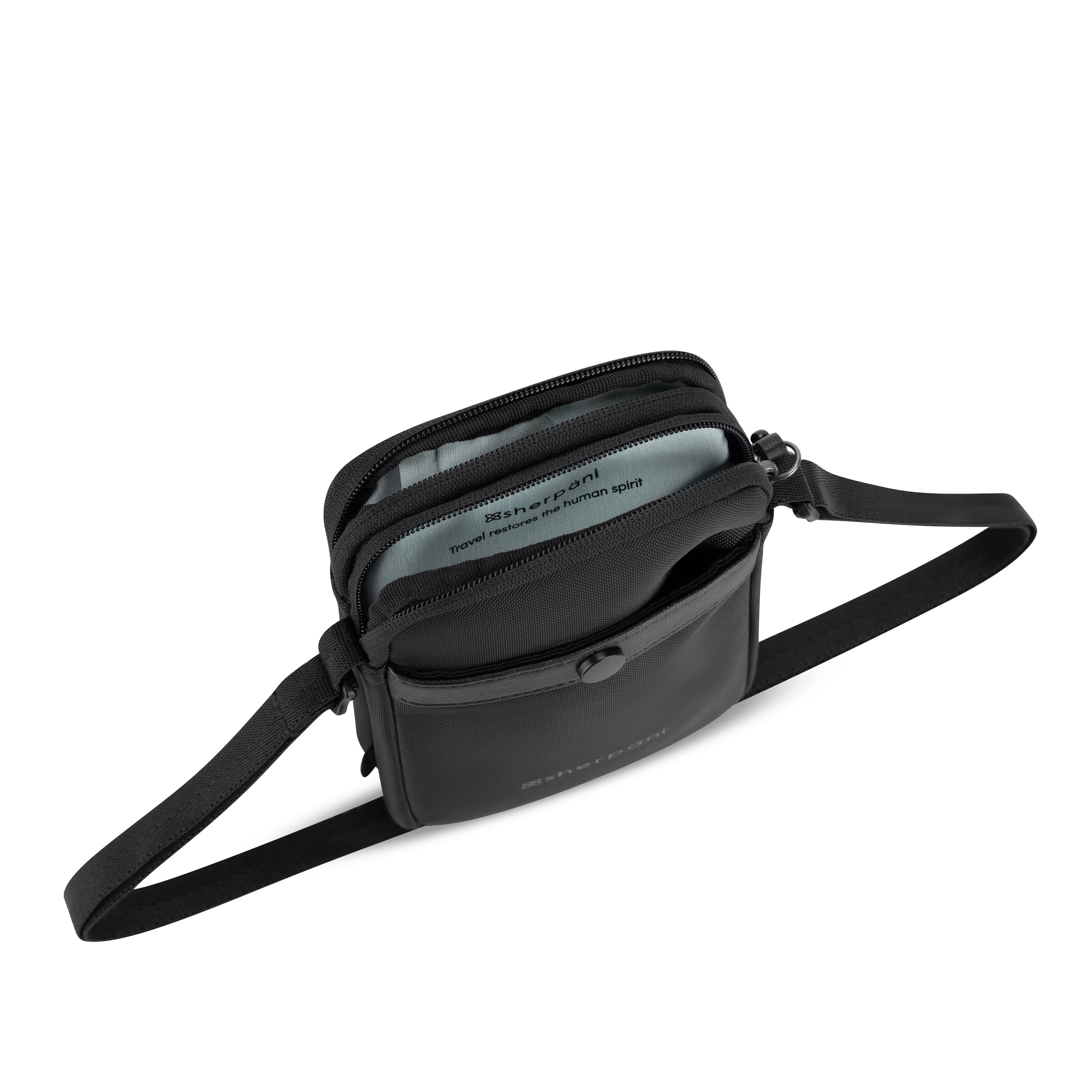 Sherpani Simplicity AT Travel Crossbody Wallet carbon