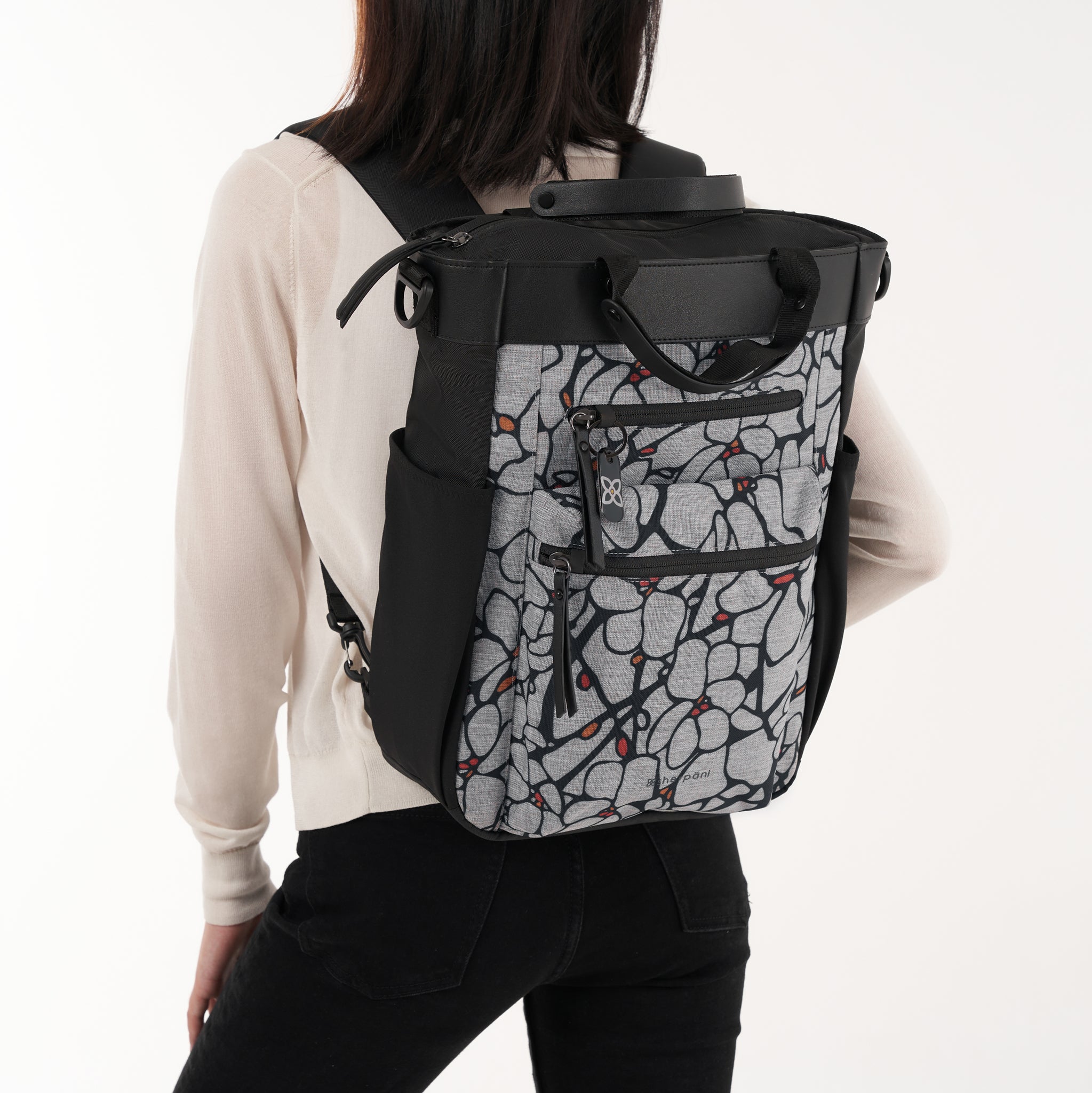 Sherpani Soleil AT Travel Backpack/Crossbody/Tote Bag sakura