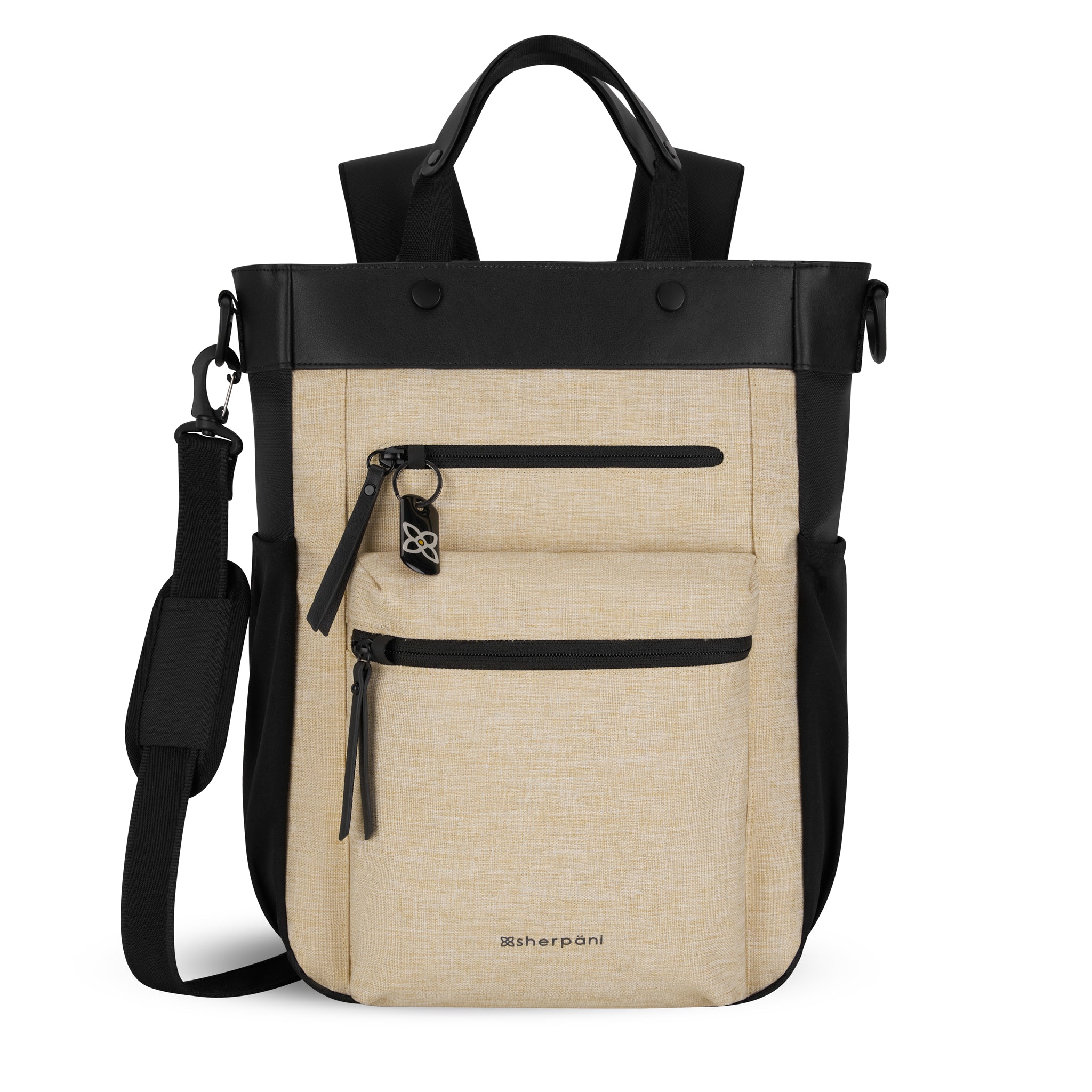 Sherpani Soleil AT Travel Backpack/Crossbody/Tote Bag straw