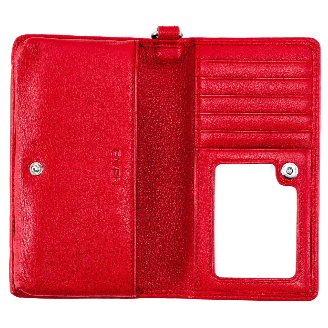 SVEN Style No. W51 Wristlet/Cell Phone Wallet red leather