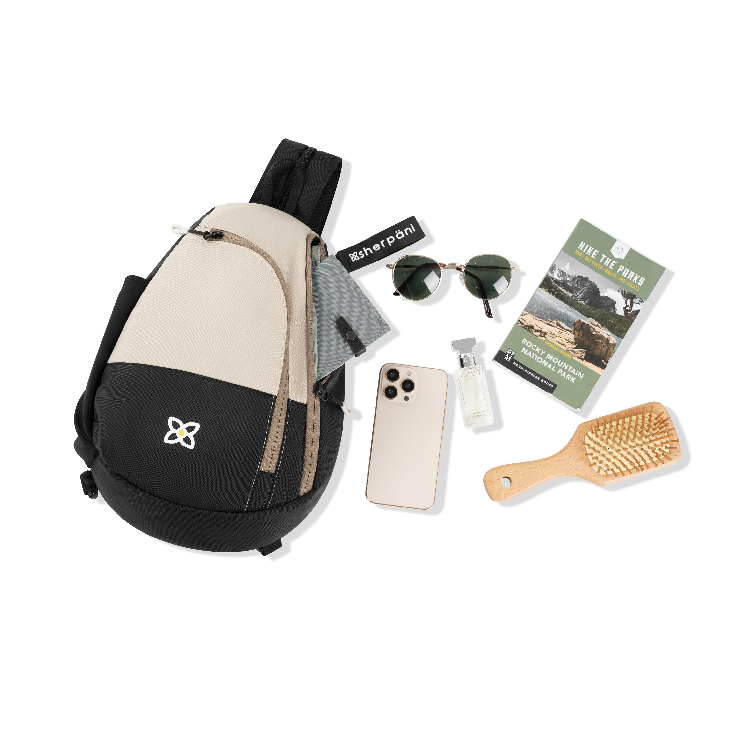 Sherpani Wayfarer Convertible Sling/ Backpack con leche