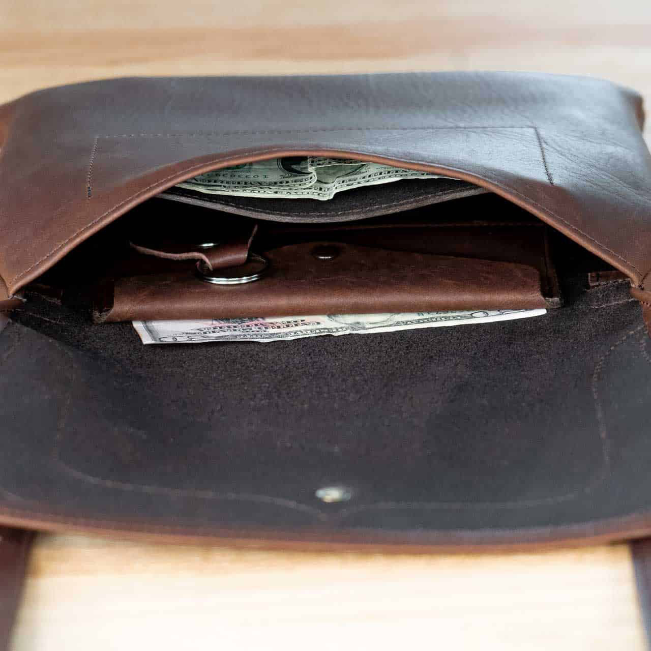Buffalo Billfold Company Worthington Purse brown leather