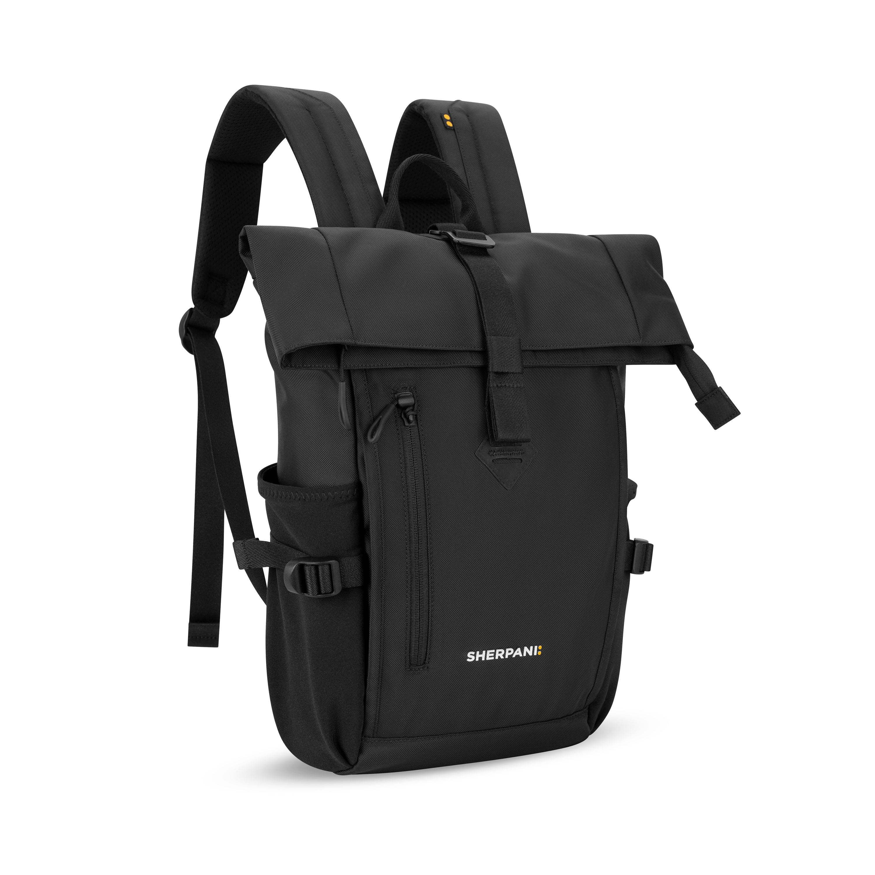 Apolina リュック Sherpani Sedona Mini Foldover Backpack raven black