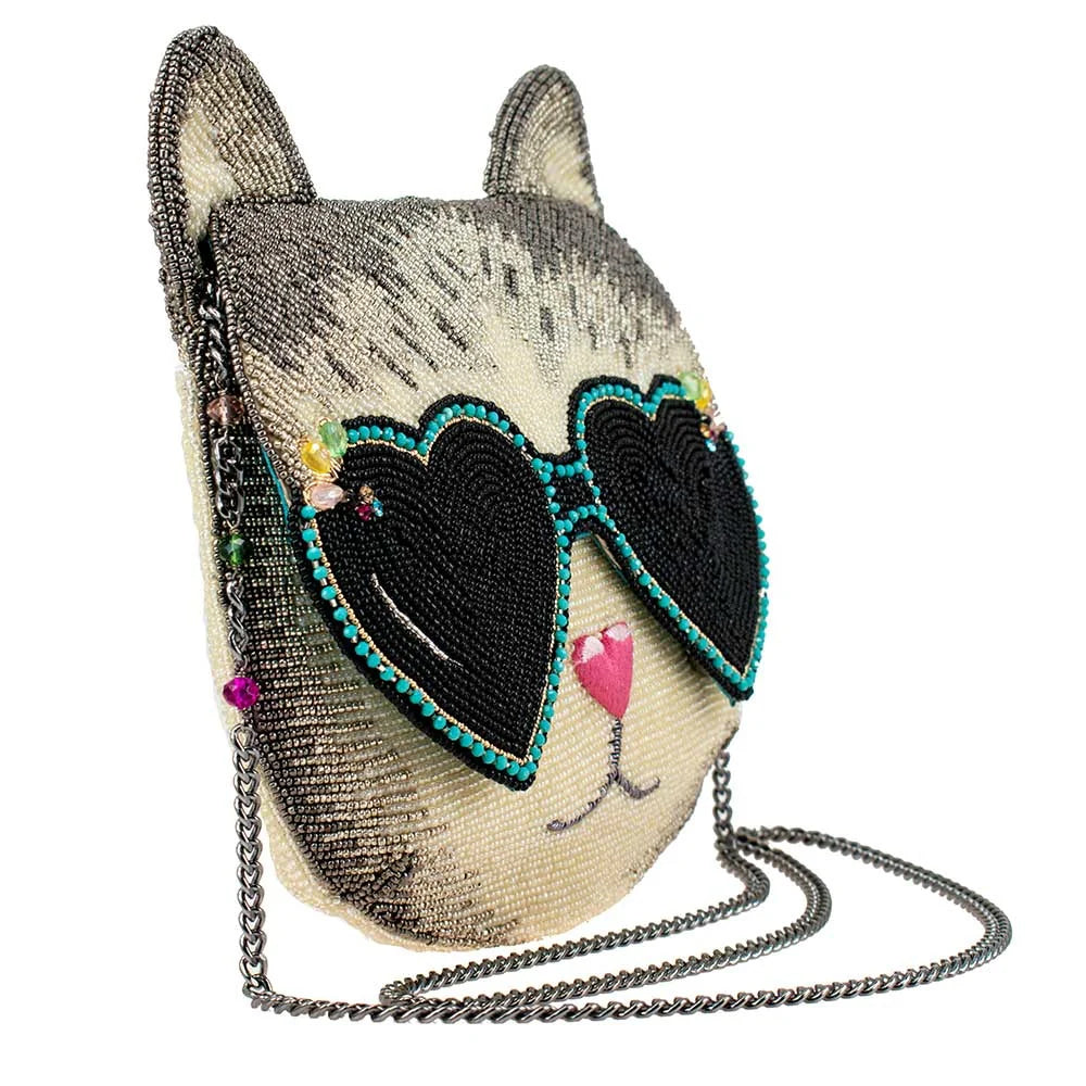 Mary Frances Cool Cat Crossbody Handbag