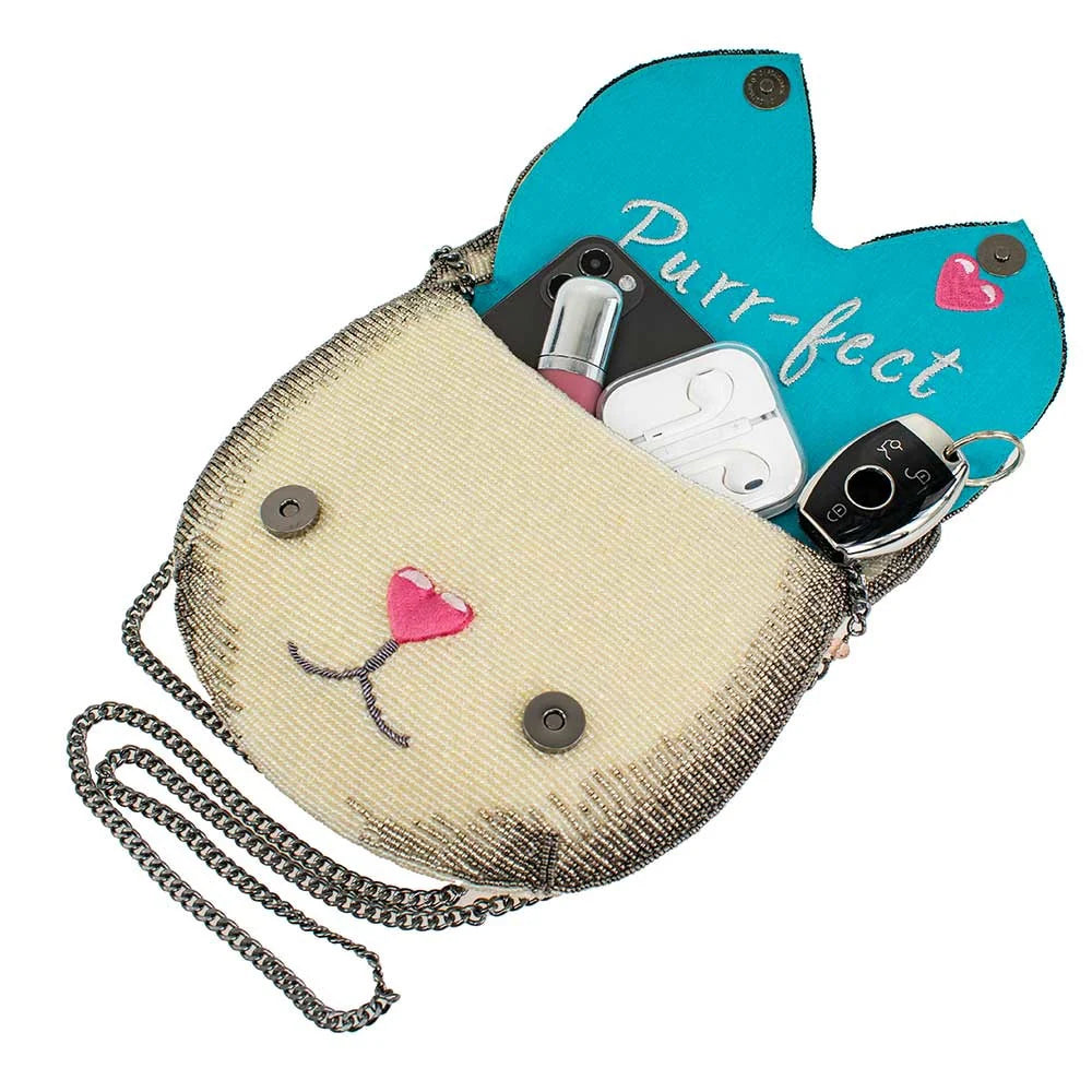 Mary Frances Cool Cat Crossbody Handbag