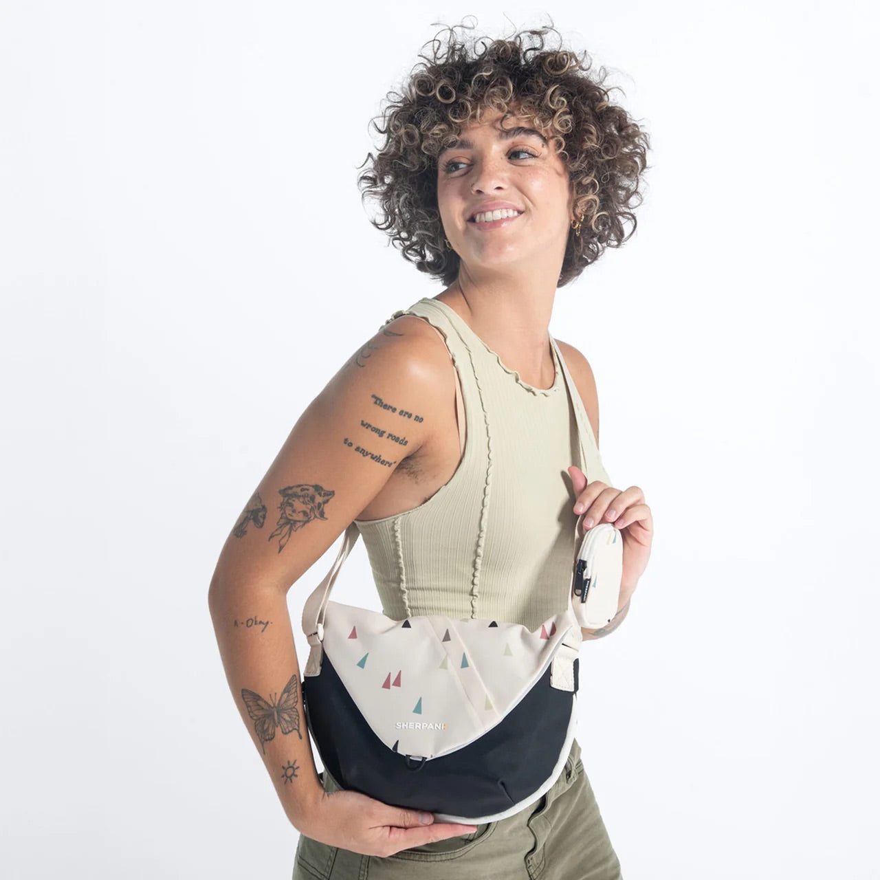 Sherpani Milli Mini Messenger Bag terrazzo