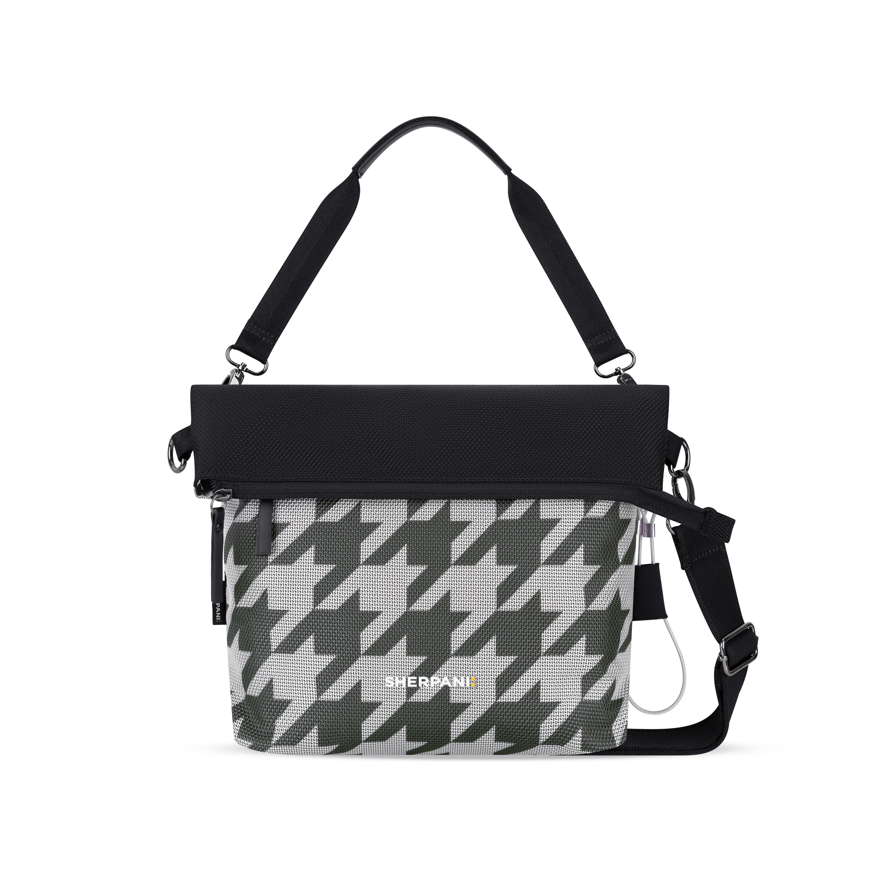 Sherpani Vale AT Reversible Travel Crossbody houndstooth