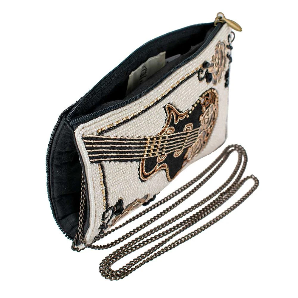 Mary Frances Guitar Player Crossbody Phone Bag