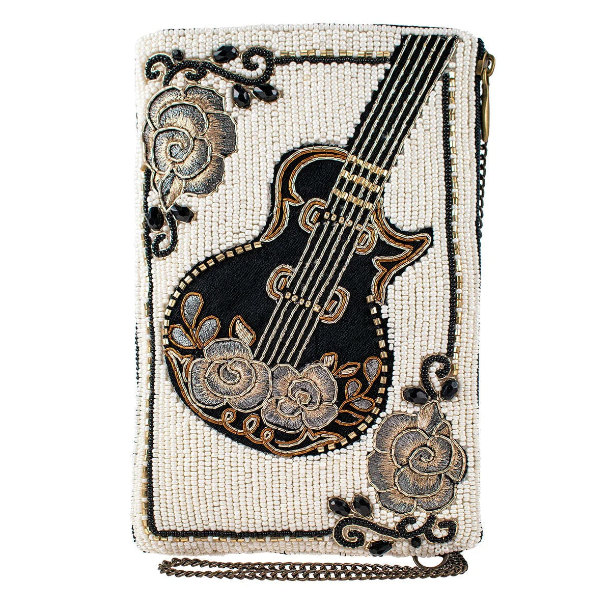 Mary Frances Guitar Player Crossbody Phone Bag