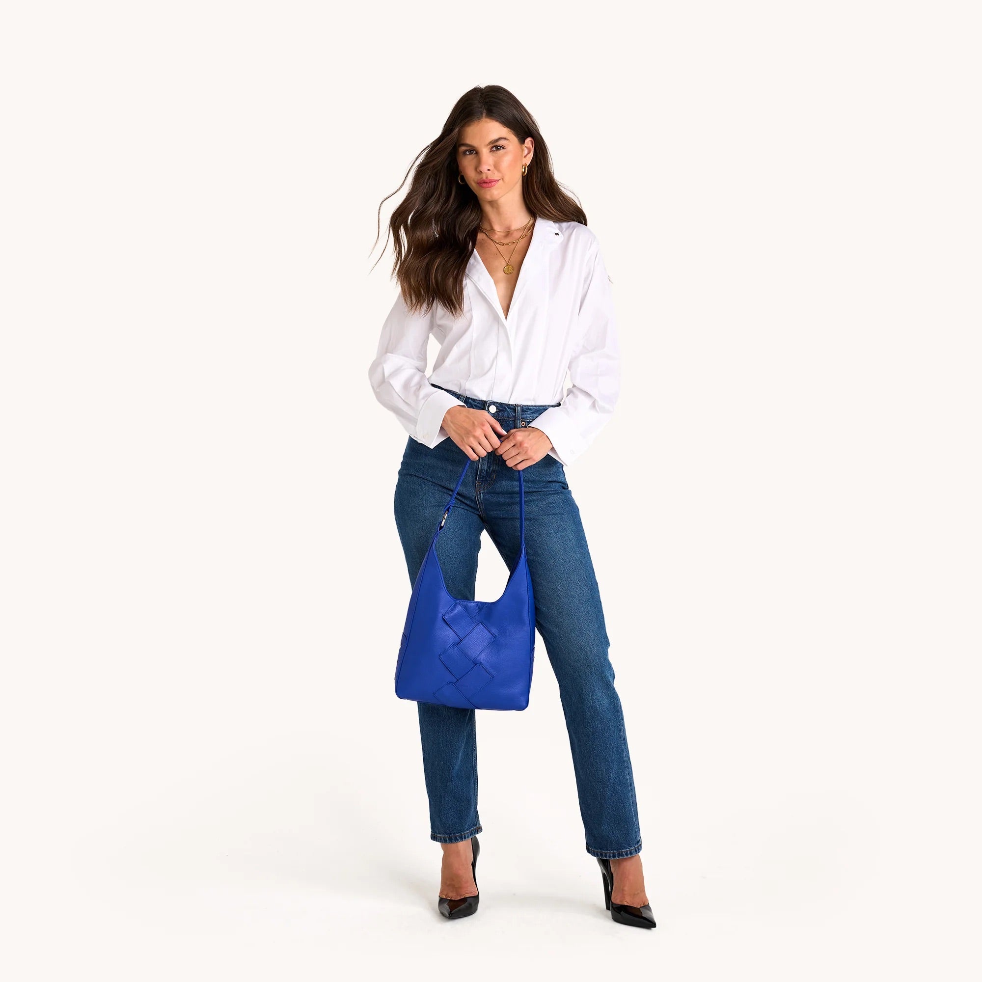 Hammitt Tim Med deep water weave/silver