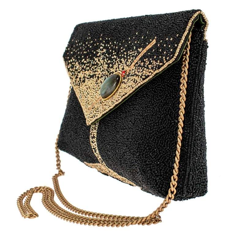 Mary Frances Olive You Crossbody Clutch