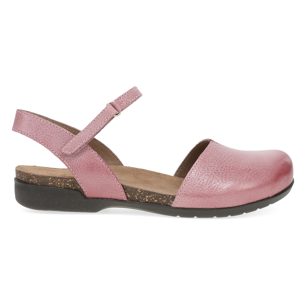 Dansko Rowan pink waxy burnished