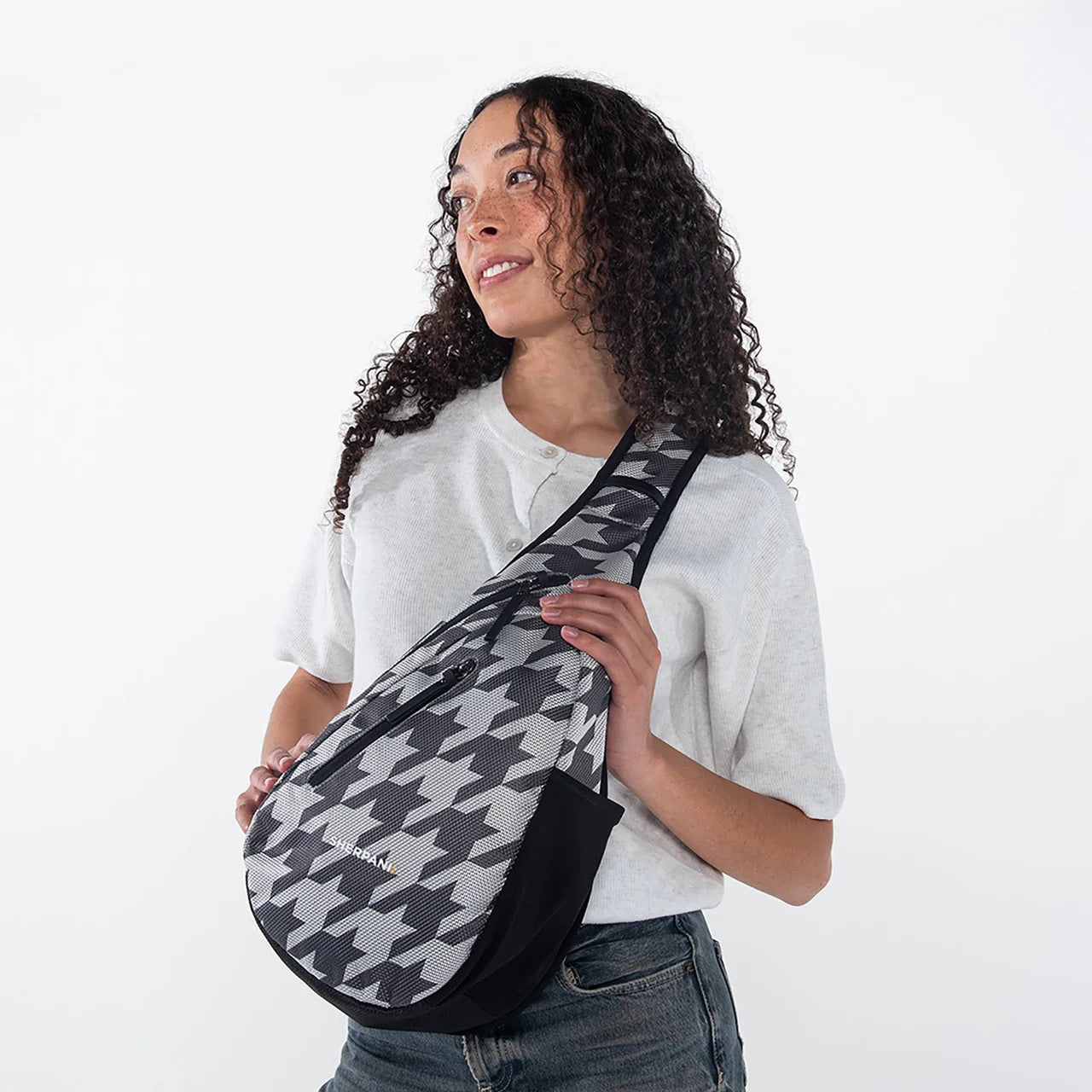 Sherpani Esprit AT Travel Sling Backpack houndstooth