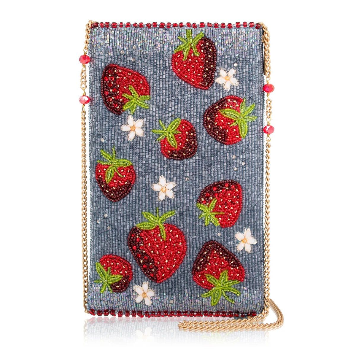 Mary Frances Strawberry Jam Crossbody Phone Bag