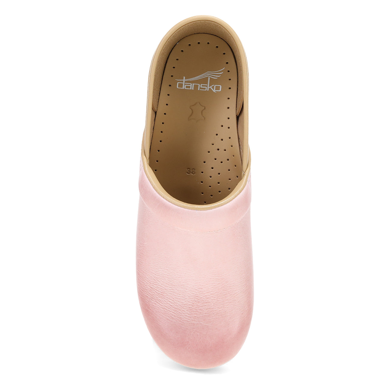 Dansko Professional pink milled burnished leather