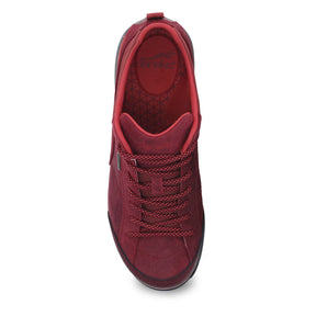 Dansko Paisley red burnished suede