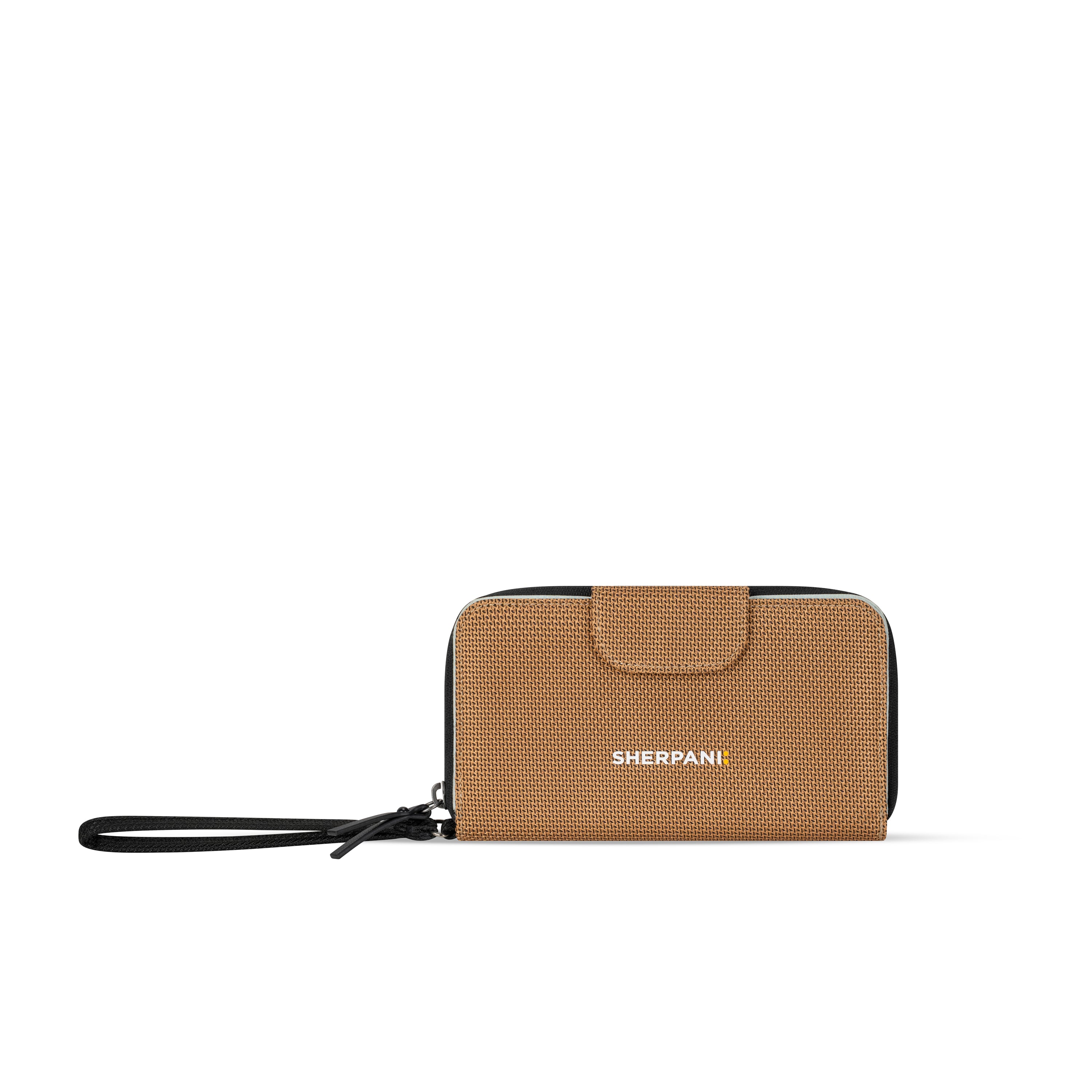 Sherpani Tulum AT Long Wristlet Wallet sand