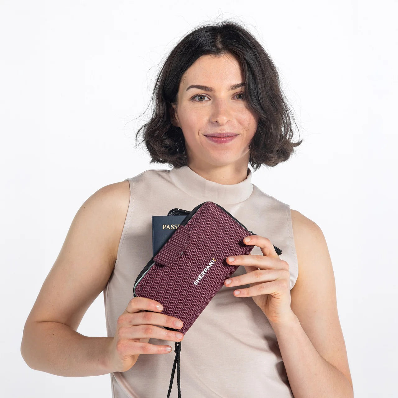 Sherpani Tulum AT Long Wristlet Wallet smoky orchid