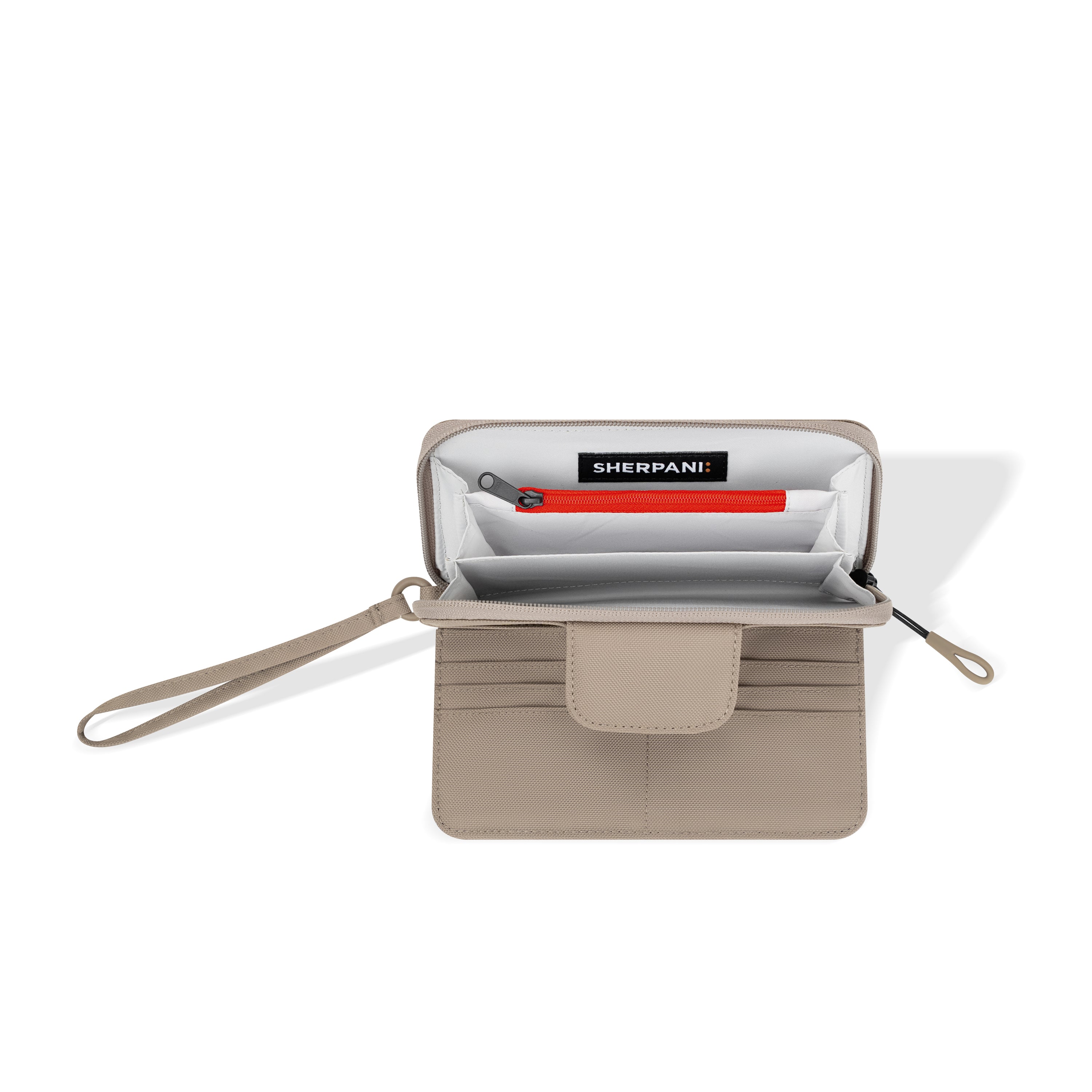 Sherpani Tulum Long Wristlet Wallet dune